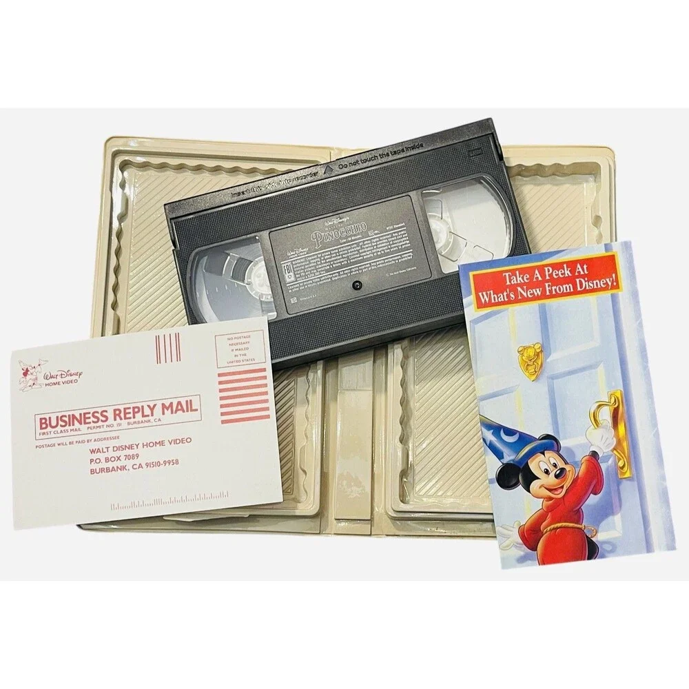 Walt Disney Masterpiece Collection Pinocchio VHS 1993